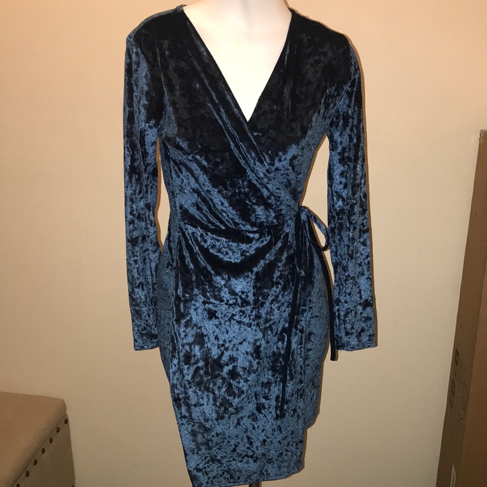 Teal over the knee dress